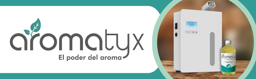 Difusor de aromas Aluminium Pro, alcance hasta 400 m3, salida de aire con mayor potencia.