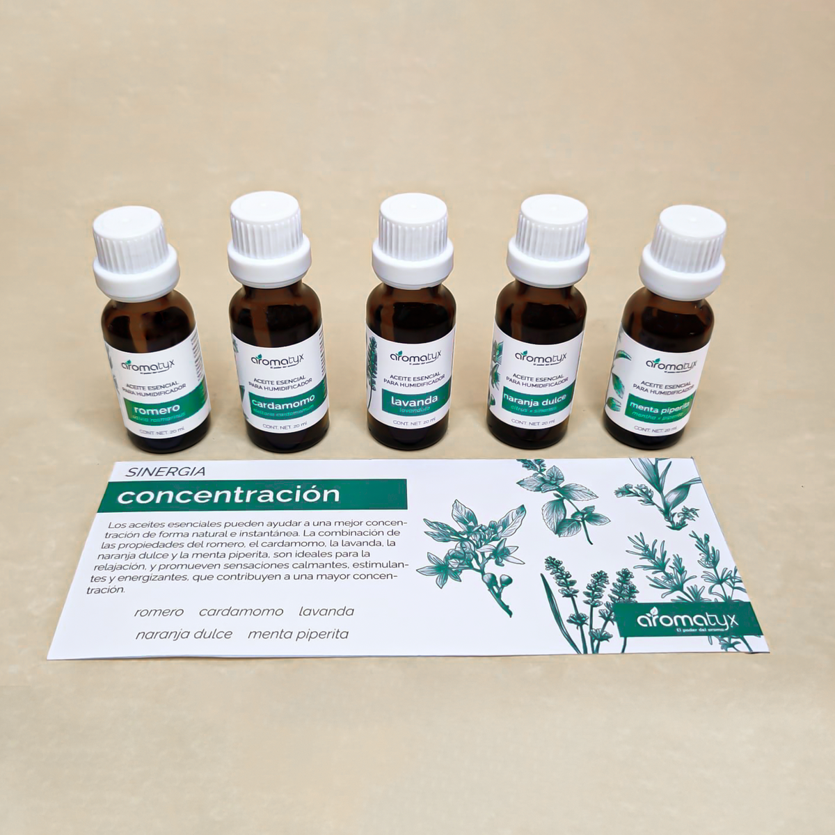 aceite-esencia-humidificador-difusor-combinación-sinergia-concentración-creatividad-descanso-energía-tranquilidad-relajación-hogar-aroma-aromaterapia