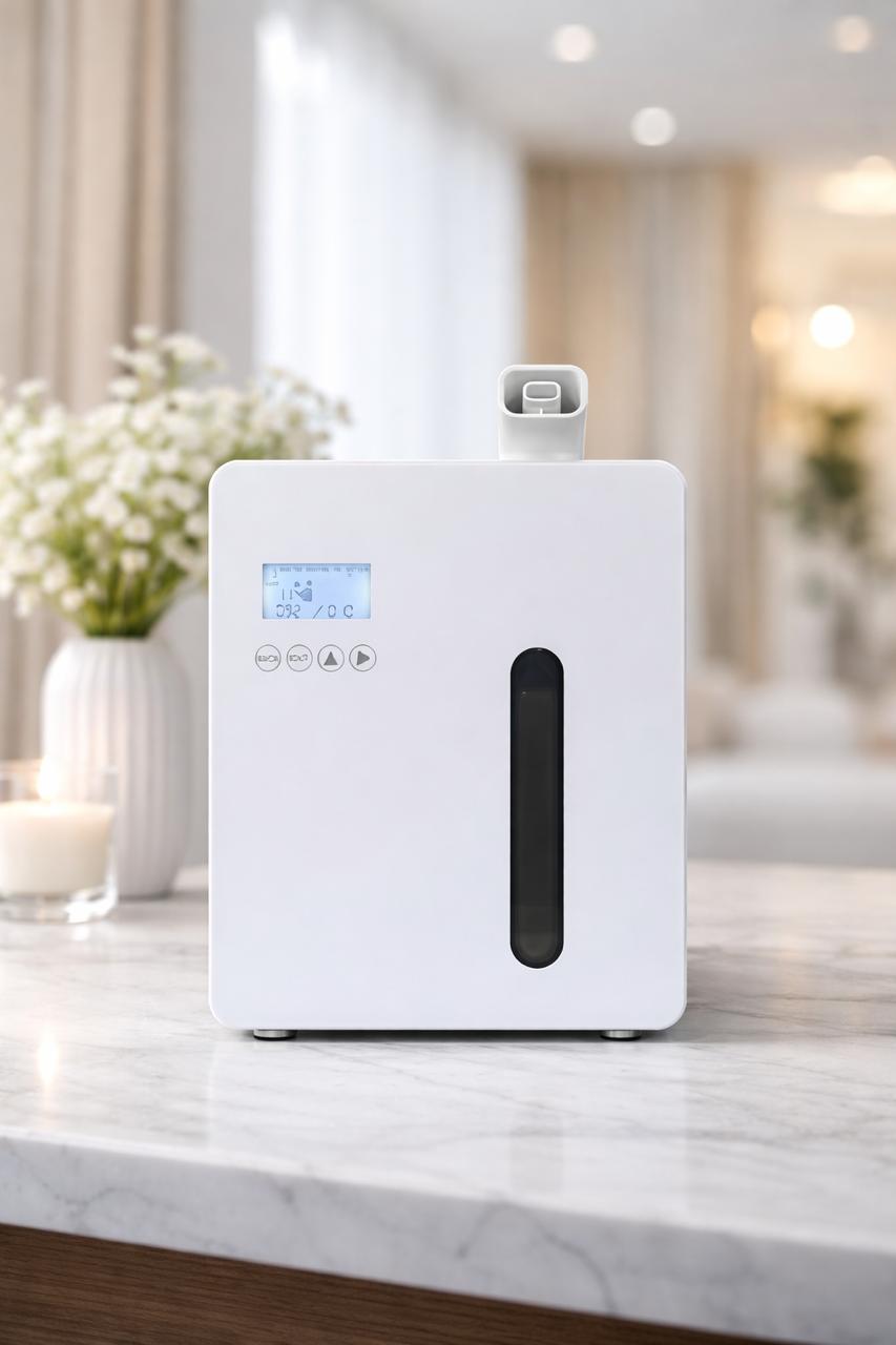 Difusor de aromas Aluminium Pro, alcance hasta 400 m3, salida de aire con mayor potencia.