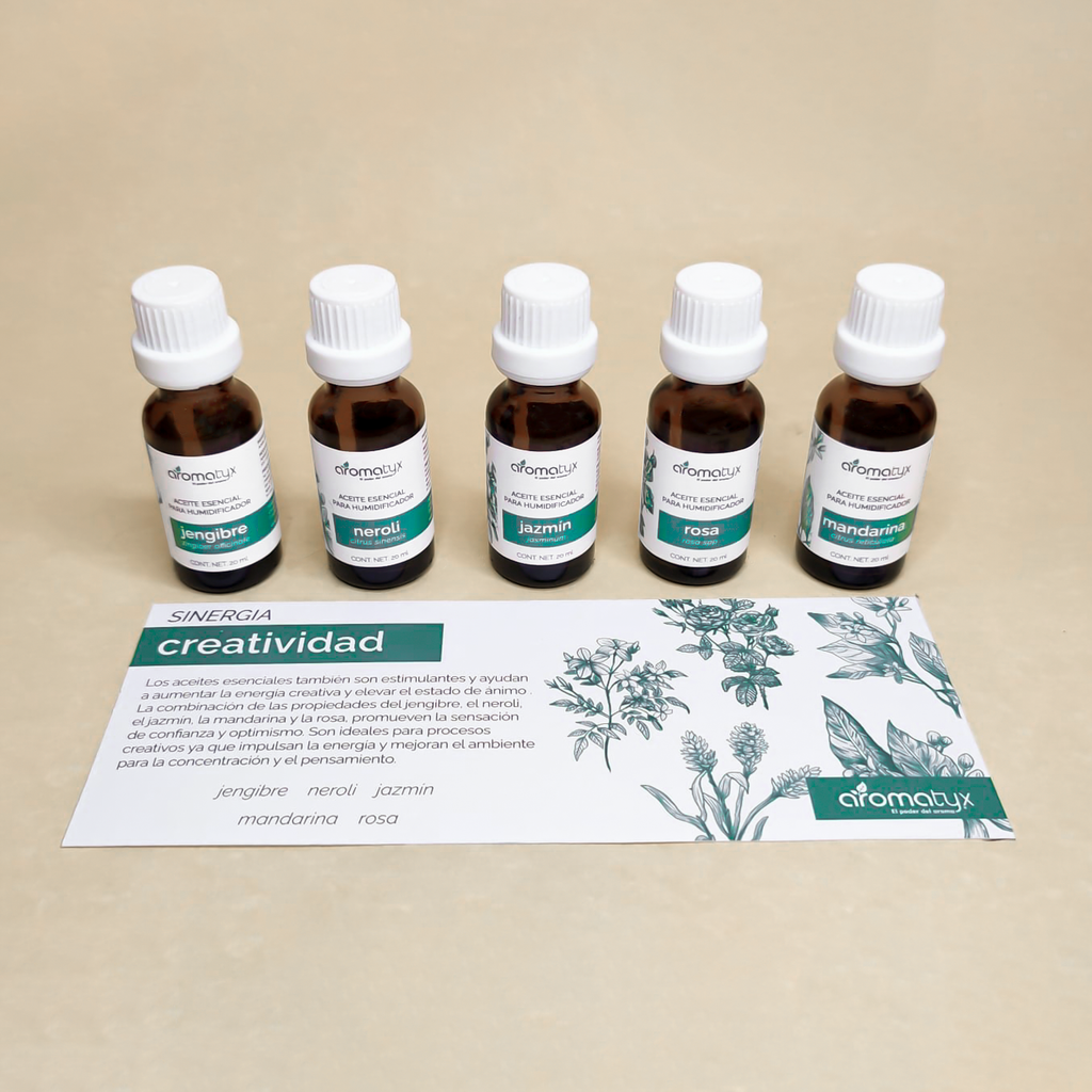 Kit de 5 aceites esenciales para humidificador. – Aromatyx Mx